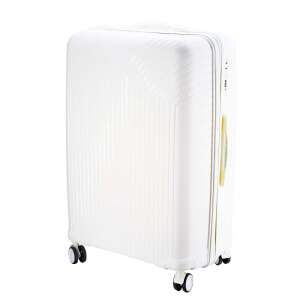 Dollcini Világjáró Bőrönd 28" white hard-shell suitcase with 4 wheels - Dollcini