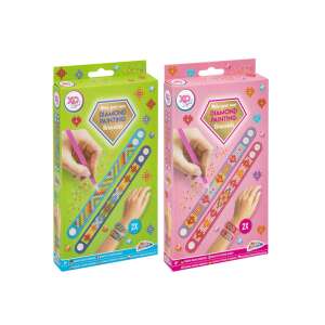 Комплект за рисуване с диаманти за гривни, 2 гривни, направете си собствени бижута, DIY, занаят, дейност, забавление, креативно, подарък, момичета, деца, XO Signs - Grafix