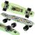 ReDo green skateboard with pineapple design, multiple angles