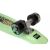 Close-up of ReDo green skateboard wheel and deck