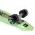 Close-up of ReDo green skateboard wheel and deck