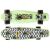 ReDo green skateboard with pineapple design, top and bottom view