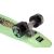 Close-up of ReDo green skateboard wheel and deck