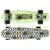 ReDo green skateboard with pineapple design, top and bottom view