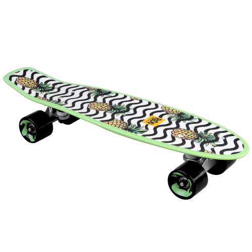 ReDo skateboard with pineapple design, green color, 50 kg weight capacity