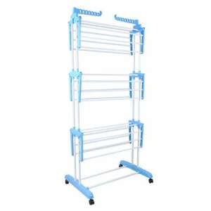 Praktikus 3 Szintes Ruhaszárító kerekekkel 75x50x170cm