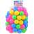 Színes műanyag labda hálóban - 100db csomagolva hálóban, színes műanyag labdák gyerekeknek