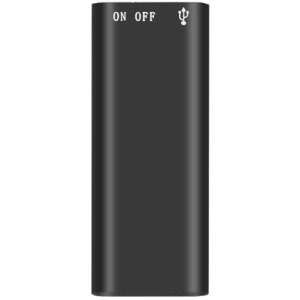 iUni W424 Mini-Sprachrekorder, schwarz, Vorderansicht - Sicherheitssoftware