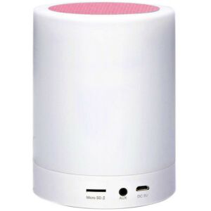 Boxă Bluetooth roz iUni M16 cu lampă LED, USB și slot pentru card TF - Boxe Portabile