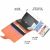 iUni P2 Brown RFID Wallet Open View with Card and Banknote Slots