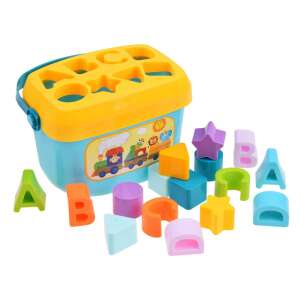 Găleată Formabedobó cu 12 forme și litere colorate, jucărie educativă - Jocuri de sortare a formelor
