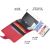 iUni P2 Dark Red RFID Wallet open, showing card and banknote slots