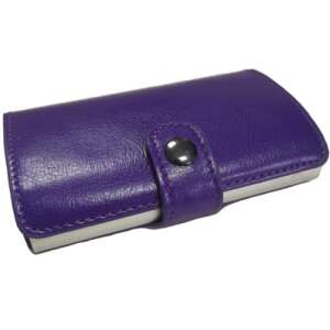 iUni P2 RFID blocking wallet, purple leather, 6 card slots - IUni