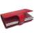 Red leather RFID blocking wallet with 6 card slots, iUni P2