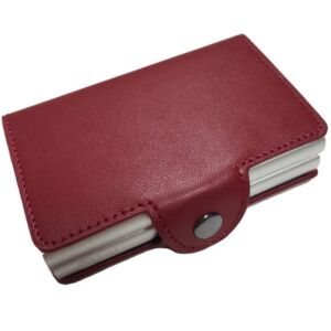 Pénztárca RFID kettős kártya nyílás iUni P3, 2 rekesz 6 kártya, Piros 146395187 - IUni