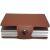 iUni P3 RFID Wallet, Dual Card Slot, 2 Compartments, 6 Cards, Brown 135446366