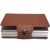 iUni P3 RFID Wallet, Dual Card Slot, 2 Compartments, 6 Cards, Brown 135446366