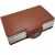 iUni P3 RFID Wallet, Dual Card Slot, 2 Compartments, 6 Cards, Brown 135446366