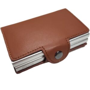 Pénztárca RFID kettős kártya nyílás iUni P3, 2 rekesz 6 kártya, Barna 135446366 - IUni