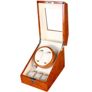 iUni Watch Winder 2 + 3 Storage, Golden Yellow 141192802 - Dressing Accessory