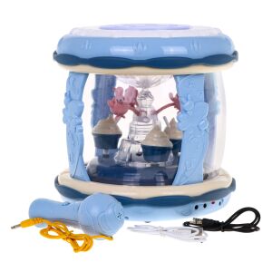 Zenei Játszókocka 5-in-1 musical toy with microphone and carousel - Ramiz