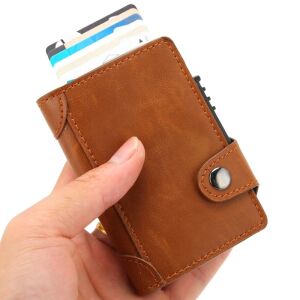 iUni P4 RFID Geldbörse, 10 Karten, Braun 143699923 - IUni