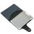 Open iUni P4 Dark Blue RFID Wallet showing card slots
