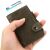 iUni P4 Dark Brown RFID Wallet with Card Slots in Hand