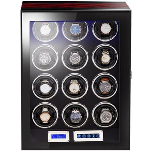 iUni Automata 12-Watch Winder with Fingerprint Lock