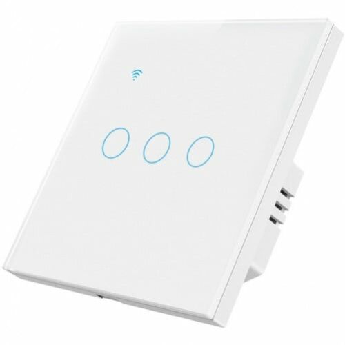 iUni 3F Интелигентен тъч ключ за осветление, 3-посочен, наклонен изглед