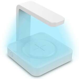 iUni X15 UV стерилизационна лампа с 10W безжично зарядно устройство, бяла - IUni