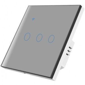 iUni 3F Smart Touch Light Switch Angled View - IUni Smart home accessories and accessories