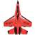 iUni FX820 remote control airplane, SU-35 model, red