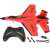 iUni FX820 remote control airplane, SU-35 model, red, with remote control, charger and propellers