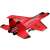 iUni FX820 remote control airplane, SU-35 model, red, side view