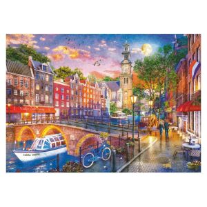 Puzzle Ravensburger Zalazak sunca u Amsterdamu 1000 komada - Ravensburger Puzzle