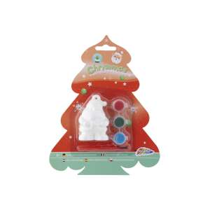 Sada na maľovanie vianočných ozdôb, figúrka Santa Clausa, 7 cm, s farbou a štetcom, značky Grafix - Grafix