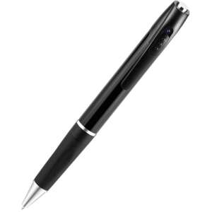 Schwarzer Spionage-Stift Full HD Kamera iUni PX9, mit versteckter Kamera und Mikrofon - IUni