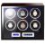 iUni Luxury 6-Watch Winder with LCD Display