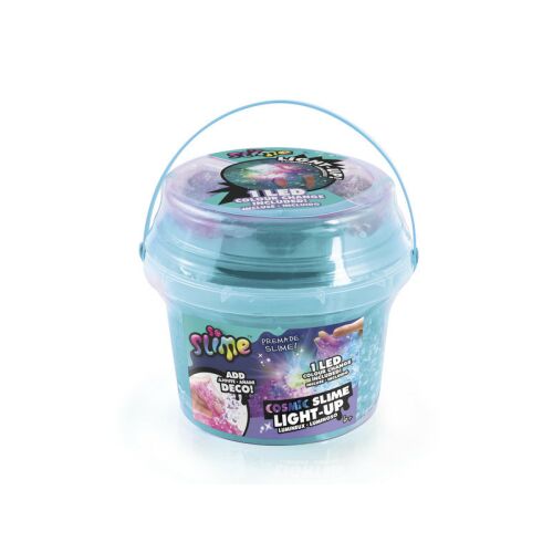 Slime Cosmic luminos Teal în găleată