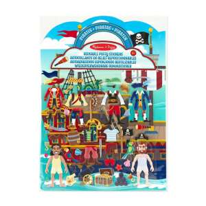 Melissa & Doug Pirate Puffy Sticker Set, reusable puffy stickers, pirate themed, great for kids - Sticker activity book