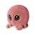 Flockies S2 collectible figure - Carla the crab, pink plush toy with big eyes