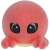 Flockies S2 collectible figure - Carla the crab, pink plush toy with big eyes