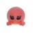 Flockies S2 collectible figure - Carla the crab, pink plush toy with big eyes