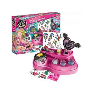 Sada Crazy Chic na dočasné tetovanie s trblietkami, farbou svietiacou v tme, šablónami a ďalšími - Clementoni