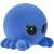 Flockies S2 collectible figure - Carlos the crab, blue plush toy, side view