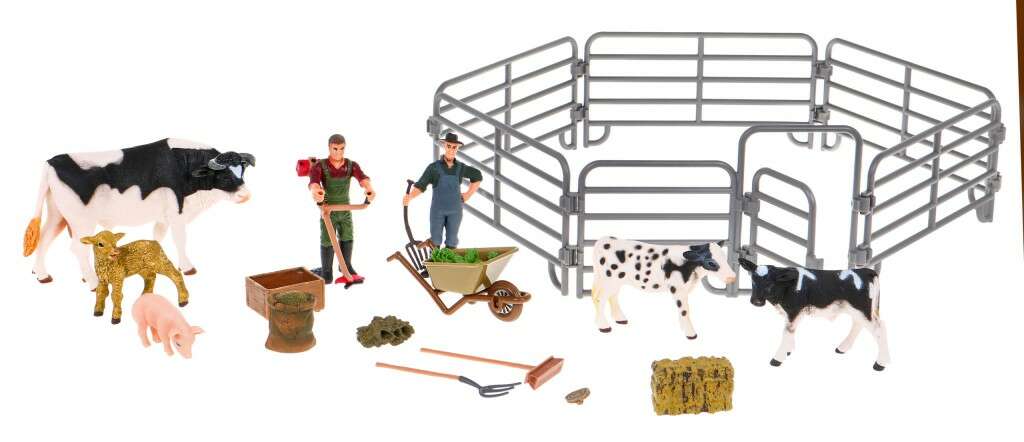 FunToys Farm Állatkészlet - 16 db figura és kiegészítő - 3+