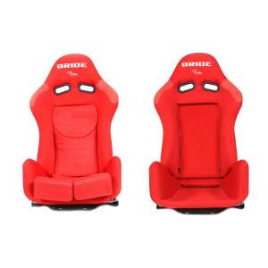 Bride Low Max K608 piros versenyülés, elöl és hátulról - Autóülés