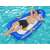 Man relaxing on the Bestway Nautical Paradise inflatable boat shaped pool float