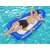 Man relaxing on the Bestway Nautical Paradise inflatable boat shaped pool float